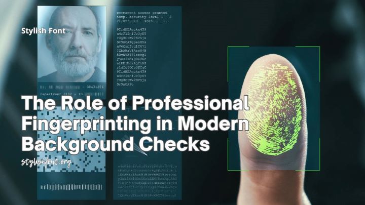 The Role of Professional Fingerprinting in Modern Background Checks