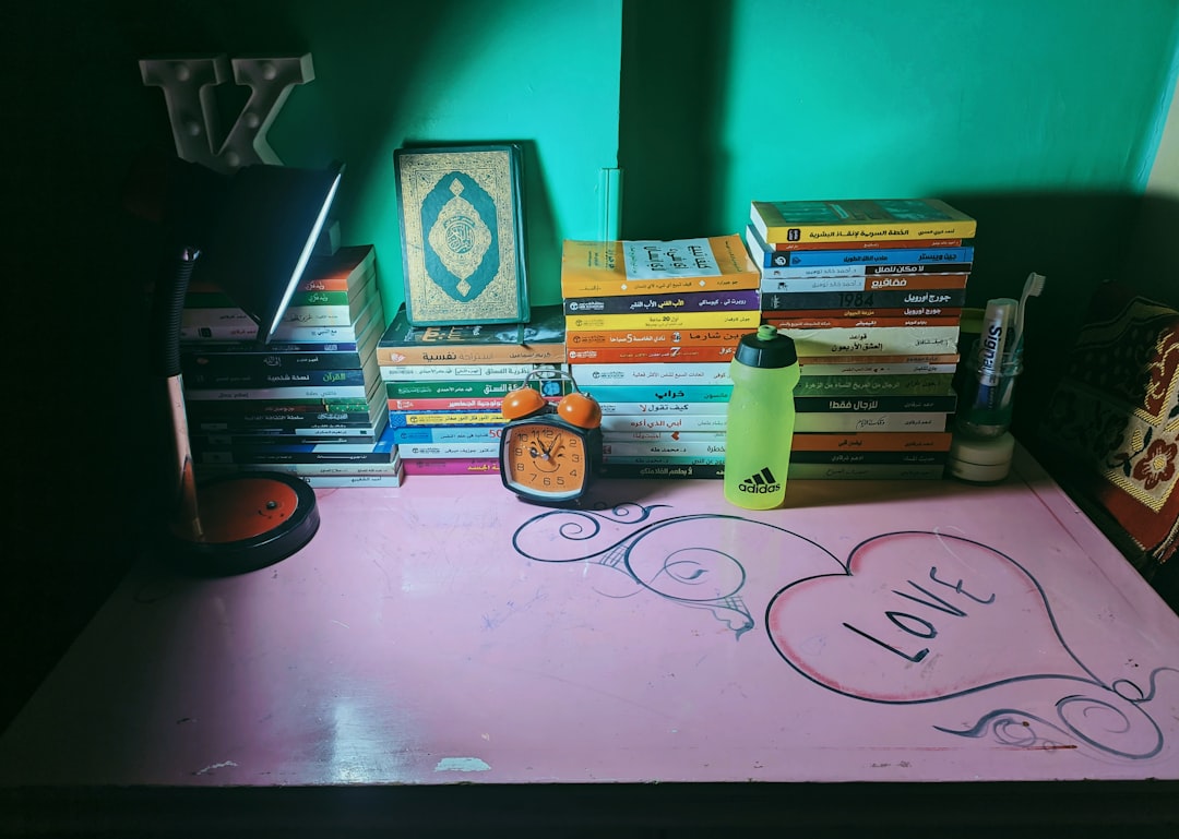 Photo organized homework station